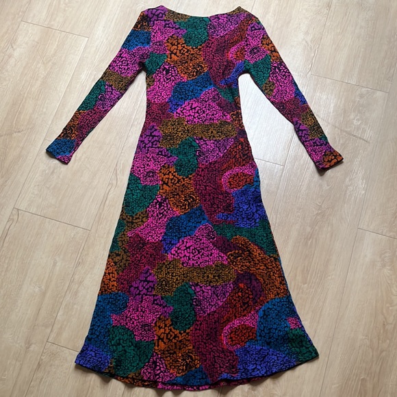 NEW! FARM RIO Rainbow Mix Jersey Dress, SIZE SMALL 0834 - Picture 4 of 8